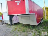 2009 United Red gooseneck box trailer Approx 6 1/2x14 has title VIN 48BGE24219A105408