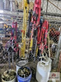 Selection of safety harnesses & air fittings etc.