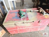 red job box & contents