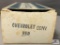 Original Promotional Model Car Box 1970 Chevrolet Convertible, Red in color - BOX ONLY