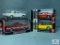 2 2012 Chevy Camaro SOS Coupe Model Cars in box, a Fire Department Model Car in box, & another metal
