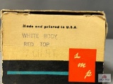 1959 Chevrolet Impala White Body, Red Top in color Authentic Scale Model Car - BOX ONLY