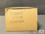 Original Dealership Promotional Model Car 1965 Chevrolet El Camino, Regal Red & Ermine White in