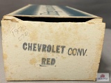 Original Promotional Model Car Box 1970 Chevrolet Convertible, Red in color - BOX ONLY