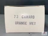 Original Promotional Box 1973 Camaro, Orange Metallic in color - BOX ONLY