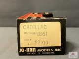 Original Jo/han Models Inc. Box 1961 Cadillac, Green in color - BOX ONLY
