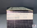 Authentic Scale Model Car Original Box 1963 Corvair Hardtop, Ermine White & Red in color - BOX ONLY