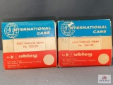 2 International Cars by Hubley Boxes for 1961 Ford Fairlane Sedans Models - BOXES ONLY