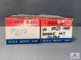 2 Retail Boxes Jo/han Scale Model Cars - BOXES ONLY