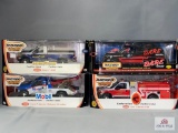 Matchbox Collectibles Die Cast Metal Cars including a Dare Chevrolet Suburban, a Ford F-Series KME,