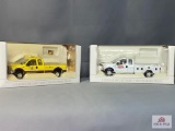 2 Die Cast Metal Ford F-250/350 Series Truck in box