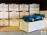 15 Corvette Model Cars in boxes