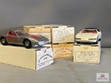 6 Corvette Model Cars in boxes