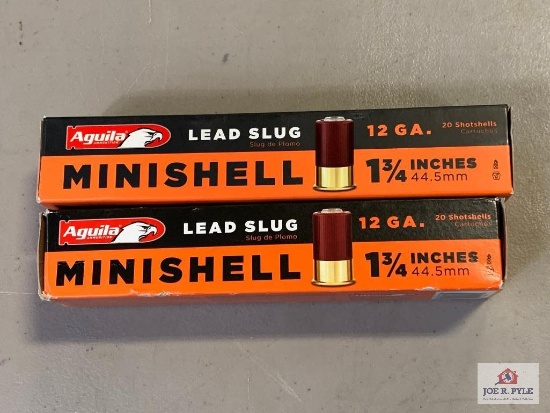 [495] Ammo Lot: 12 ga Minishell lead slug