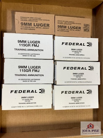 [520] Ammo Lot: 9mm Luger