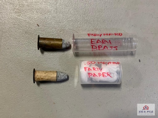 [382] 2 Civil War Era .50 cal Maynard cartridges