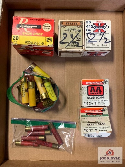 [506] Ammo Lot: 20 ga & .410 bore