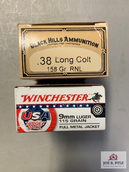 [518] Ammo Lot: 9mm and .38 Colt
