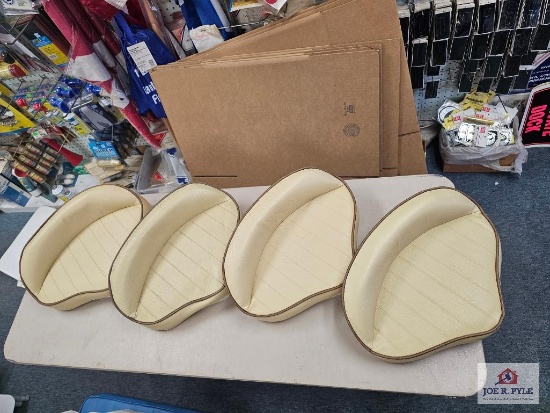 (4) Wise Cream Boat Seats
