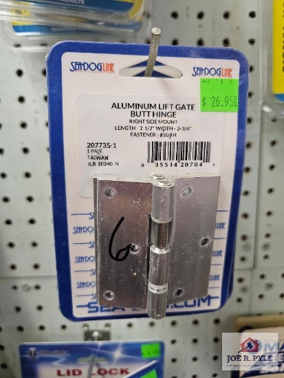 (6) Aluminum Lift Gate Butt Hinges