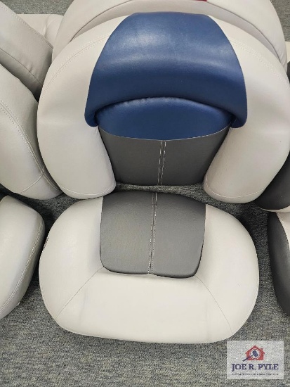 Cream-Blue-Gray Seat