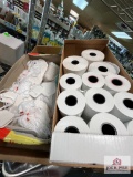 Flat of register tape and sales tags