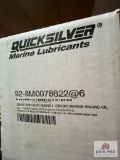 Case of Quicksilver 25W-40 Synthetic blend Four Stroke Marina engine oil