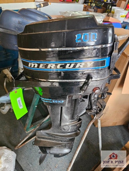 Mercury twenty horsepower boat motor