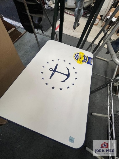 White Deck Table