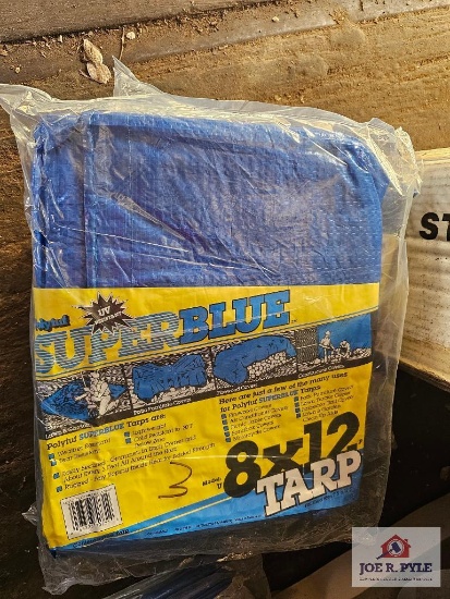 (3) 8 X 12 Tarps
