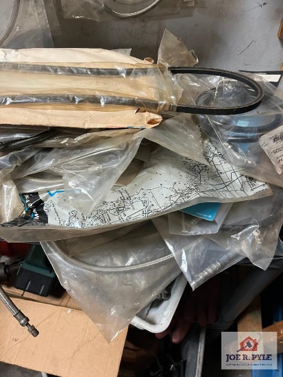 Blue Shelf of Assortment of Parts