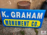 K. Graham Monument Co. Sign