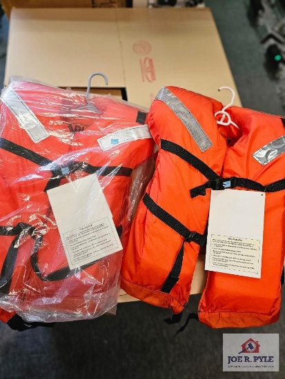 2 Orange Life Vests