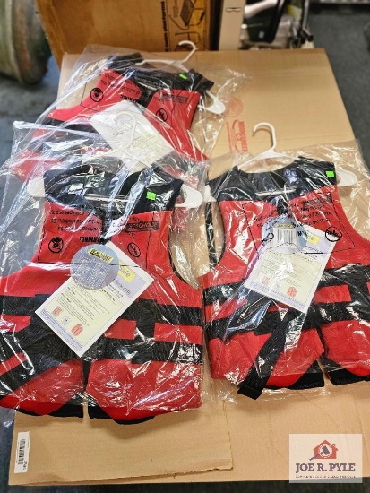 Lot of 3 Red SeaChoice Lifejackets
