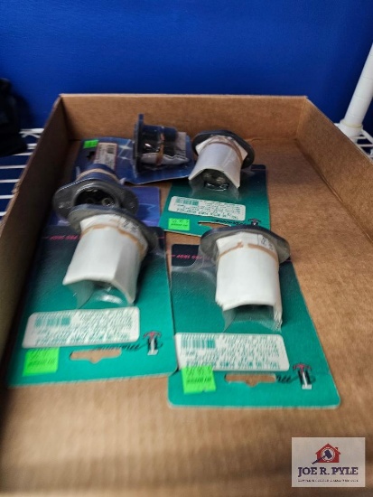 Lot of 5 Trolling Motor Power Receptacles