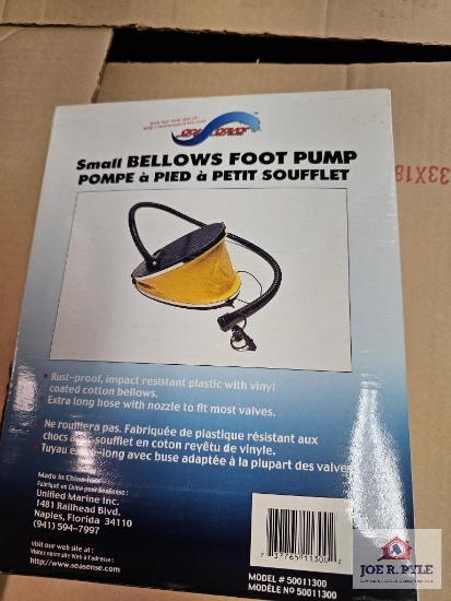 4 Small Bellows Foot Pump In Box