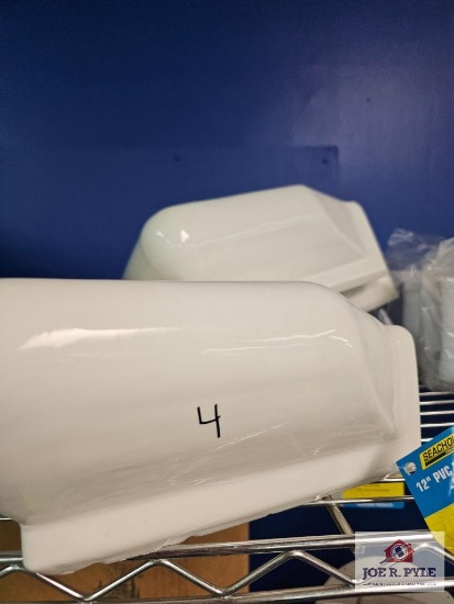 (4) White 12" Dock Bumper -Corner-