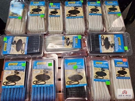Lot of Nylon Dock Line in Boxes