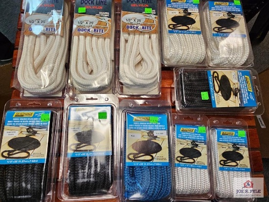Lot of Nylon Dock Line in Boxes