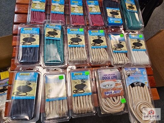 Lot of Nylon Dock Line in Boxes