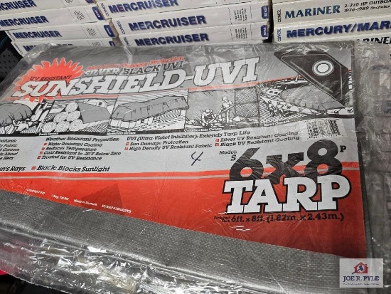 (4) 6x8 Tarps