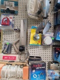 Boat items on Peg Board