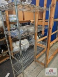 Silver Five Tier Wire Shelf