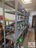 Approx 16ft of Metal Backroom Shelves (You Must Bring Help To Load)(Empty)
