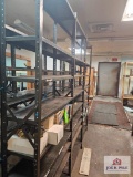 Approx 12ft of Metal Backroom Shelves (You Must Bring Help To Load)(Empty)
