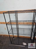 Black Four Tier Wire Shelf