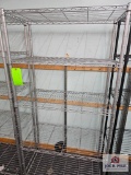 Silver Five Tier Wire Shelf