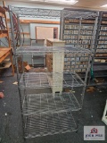 Silver Five Tier Wire Shelf