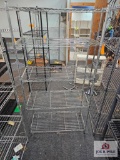 Silver Five Tier Wire Shelf