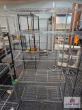 Silver Five Tier Wire Shelf